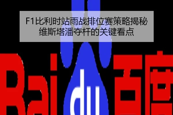 F1比利时站雨战排位赛策略揭秘 维斯塔潘夺杆的关键看点