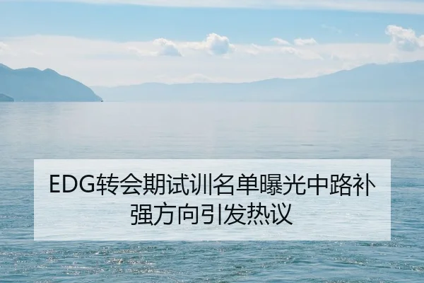 EDG转会期试训名单曝光中路补强方向引发热议